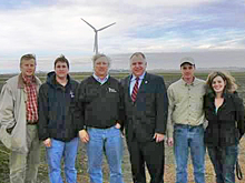 Rep. Walz visits the Bingham Lake Wind Farm to discuss energy policy.